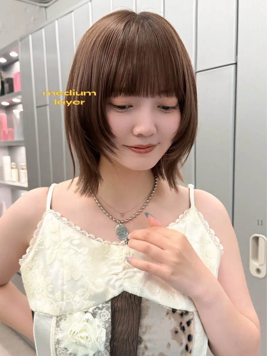 ショート カット ヘアカラー おしゃれボブ/暖色 カラー🧶いろはのヘアスタイル
