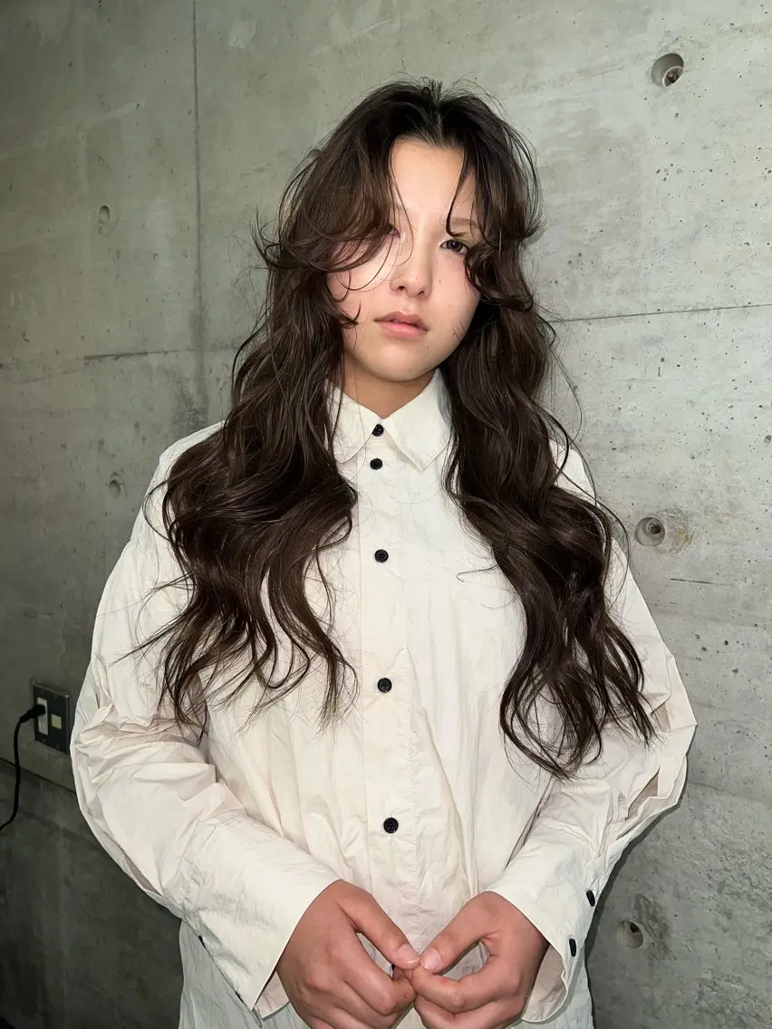 ロング カラー ヘアカラー nene 暖色/艶感カラー🥯のヘアスタイル