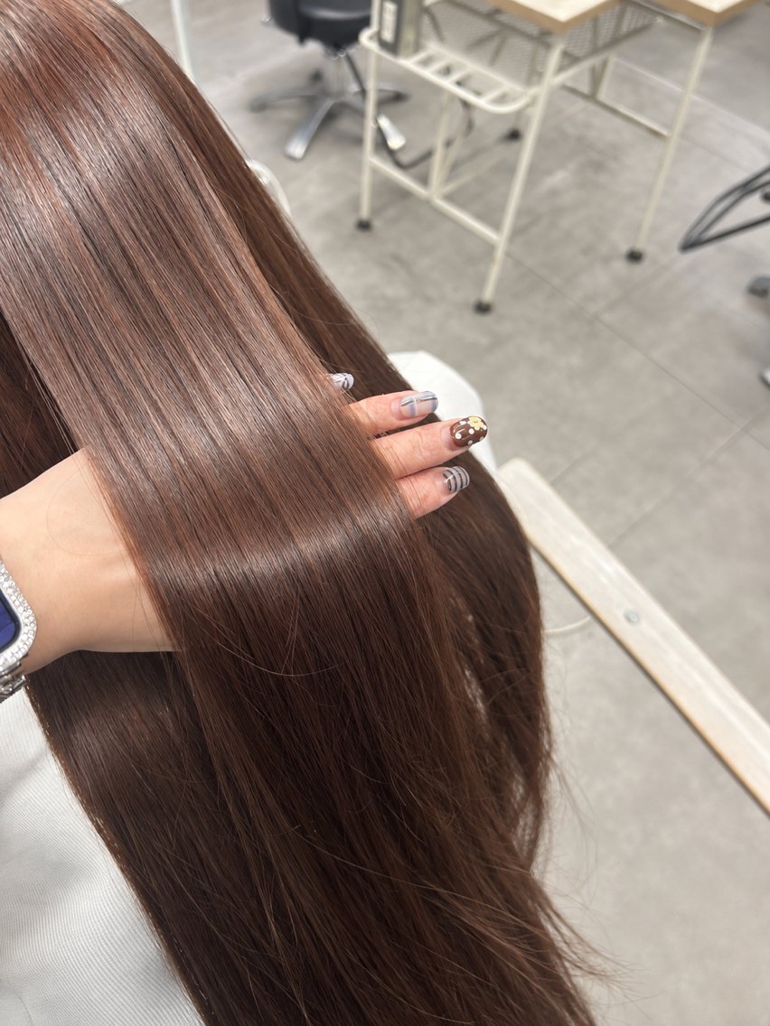 ロング カラー ヘアカラー 🪞髪質改善カラー 🪞ちひろのヘアスタイル