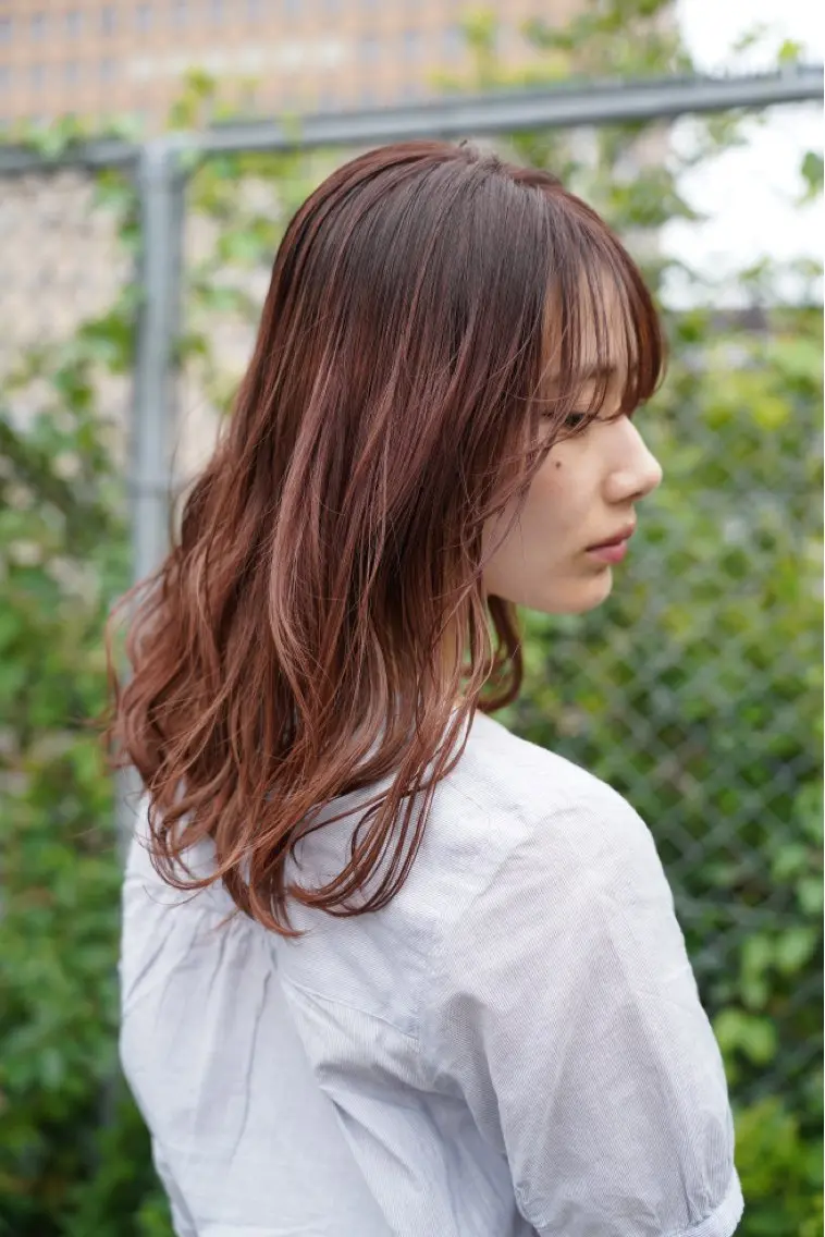 ロング YUZUKI/艶カラ ー/丸みショートのヘアスタイル