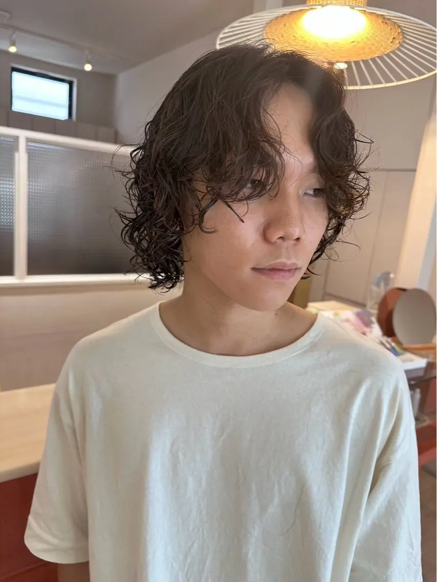 パーマ メンズ ramphy 柴原 夢奈のヘアスタイル