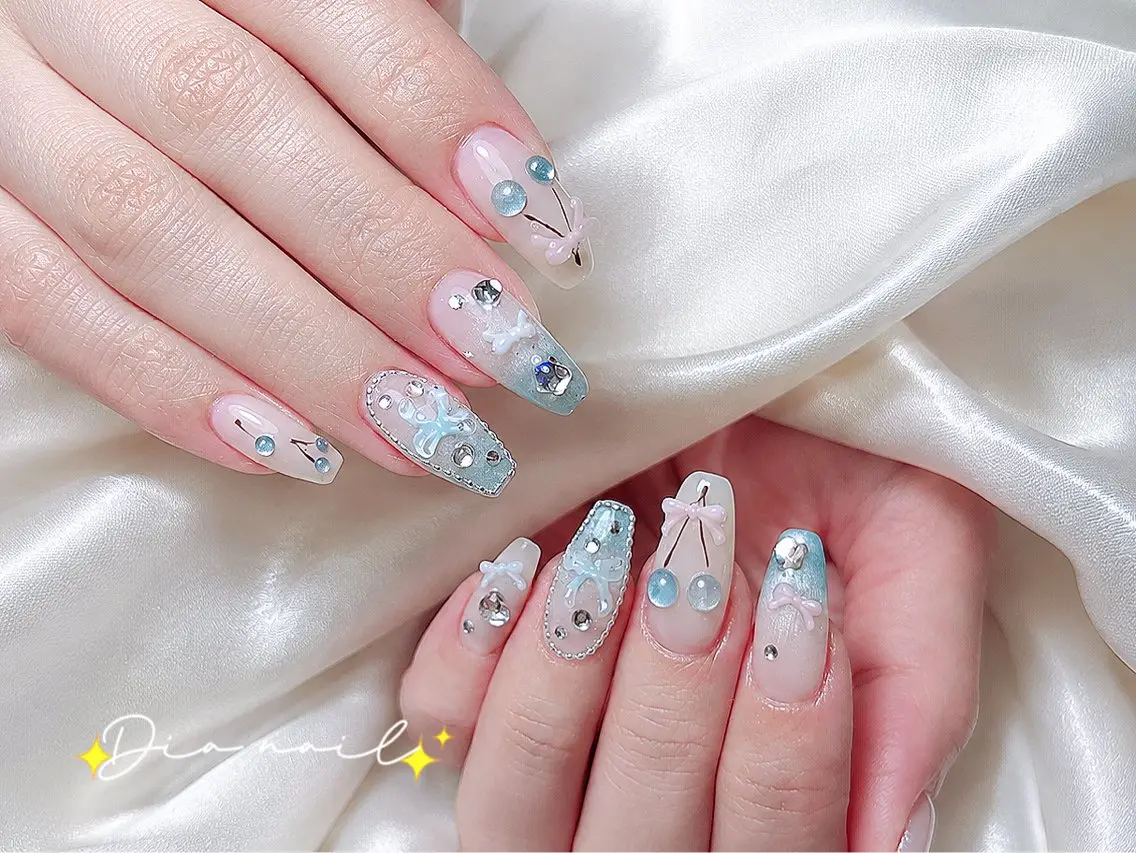 ネイル フットネイル 韓国ネイル レース マグネットネイル ニュアンスネイル ハンドネイル Dia nail サロンのネイルデザイン