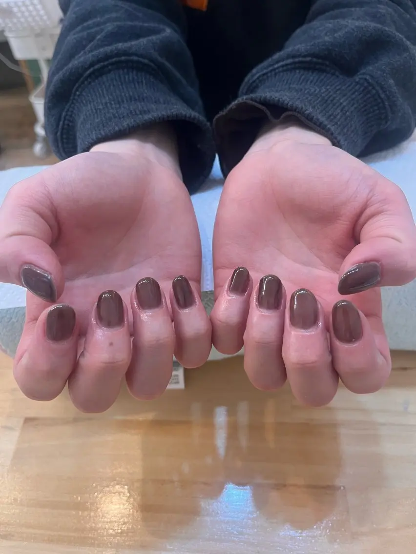 ネイル ワンカラーネイル nailAlaia 妙典店 アイリのネイルデザイン