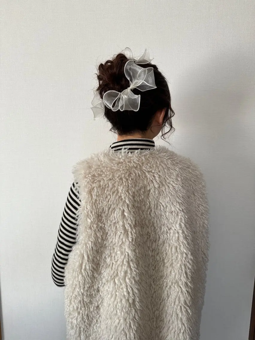 セミロング ヘアアレンジ ヘアセット ヘアセット/レイヤー 縮毛矯正/はるか🎀のヘアスタイル