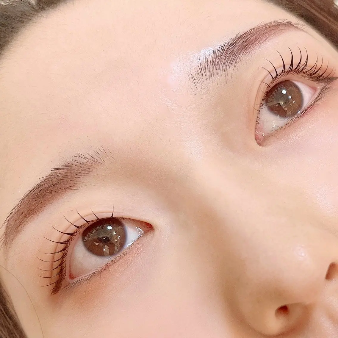 マツエク・マツパ 束感まつ毛 一重×まつ毛パーマ anocharm ☻ HIKARIのマツエク・マツパデザイン
