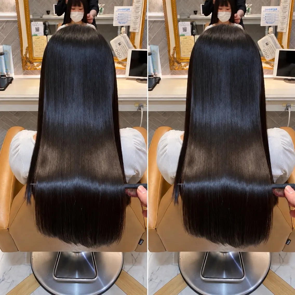 カット 縮毛矯正 トリートメント 縮毛矯正/透明感 カラー/おばかんのヘアスタイル