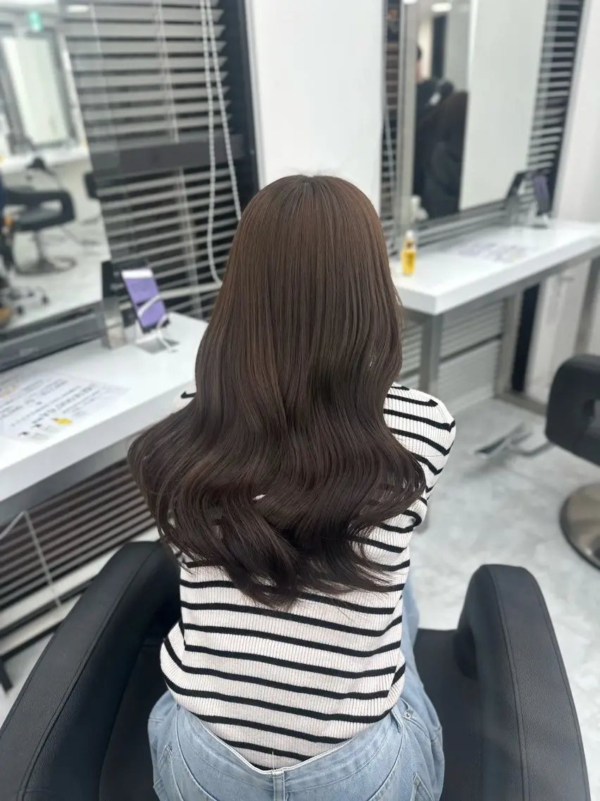 ロング カラー カット ヘアカラー トリートメント ヘッドスパ ヘアセット 似合わせstyle ❤︎misaki❤︎のヘアスタイル