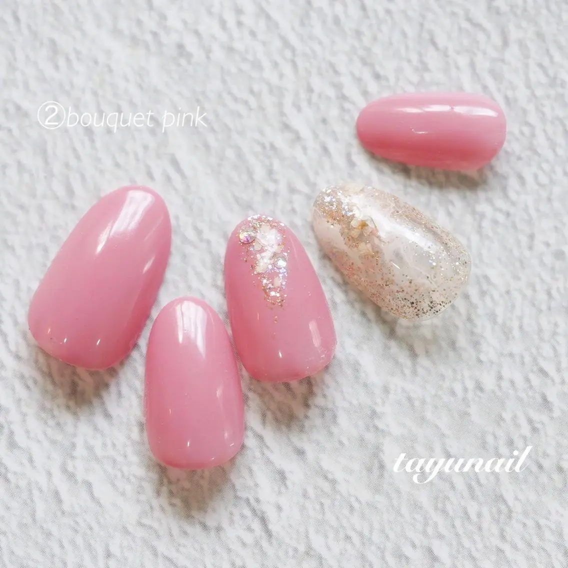ネイル アートネイル ブルー ジェルネイル ラメ(グリッター) ワンカラーネイル ネイルサロン 【たゆnail】のネイルデザイン
