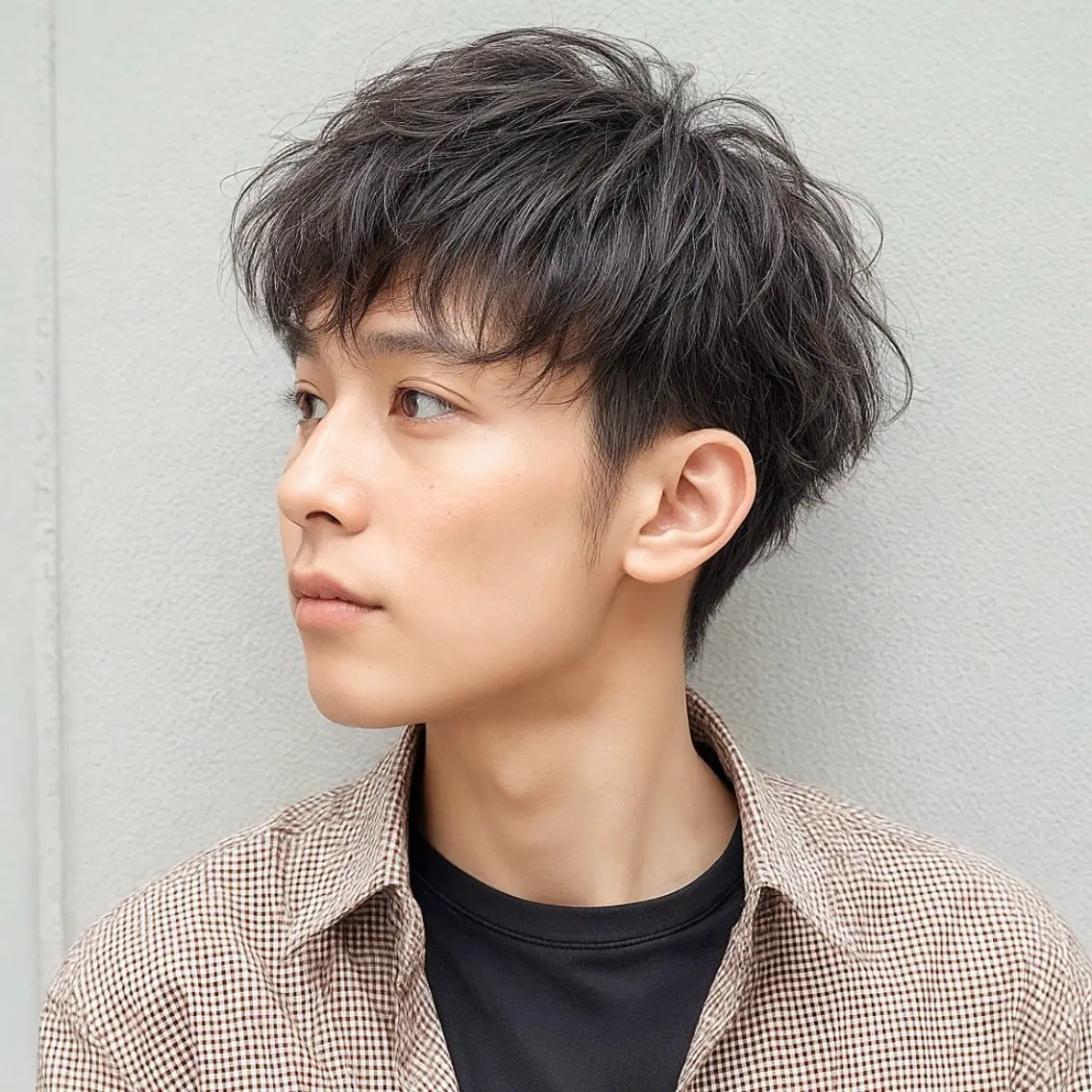 メンズカット & ダメージレスコスメパーマ&プラチナヴェール2stepトリートメントの写真