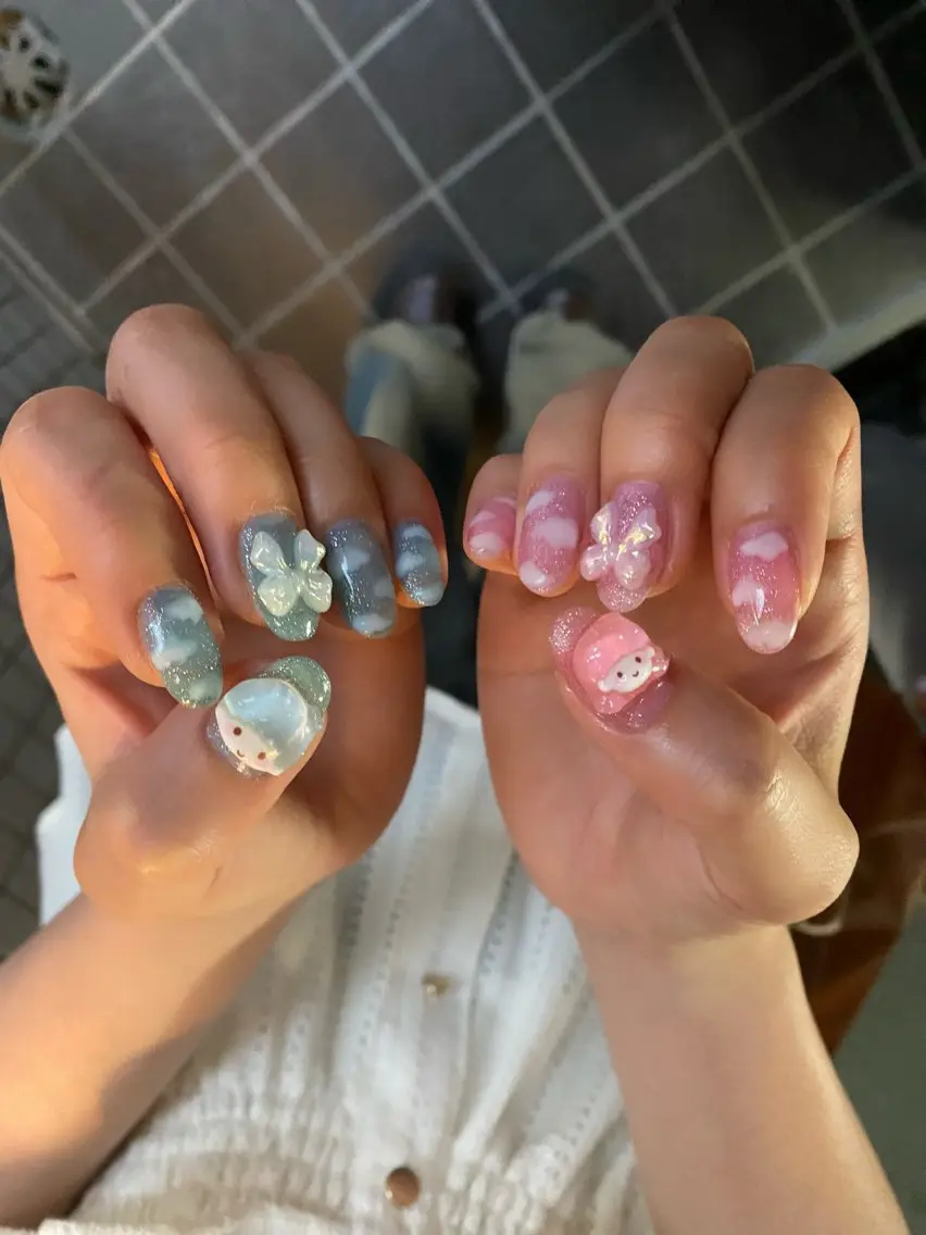 パーマ ハンドネイル フットネイル nano/きもかわ nail🐬🫧のネイルデザイン