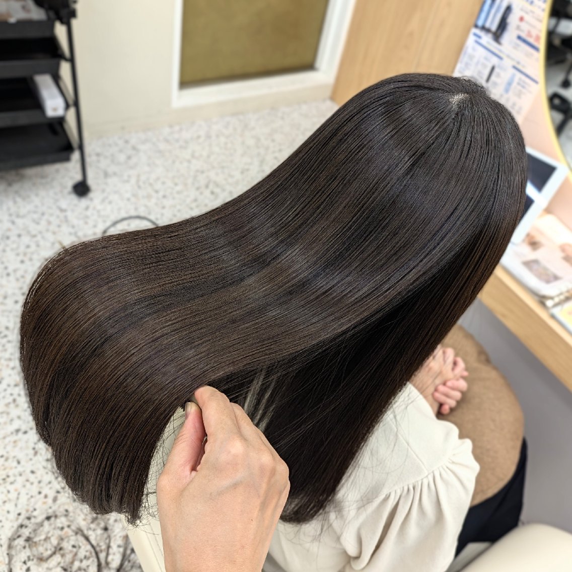 🌻 銀座水素ケア 🌻　只腰 花のヘアスタイル