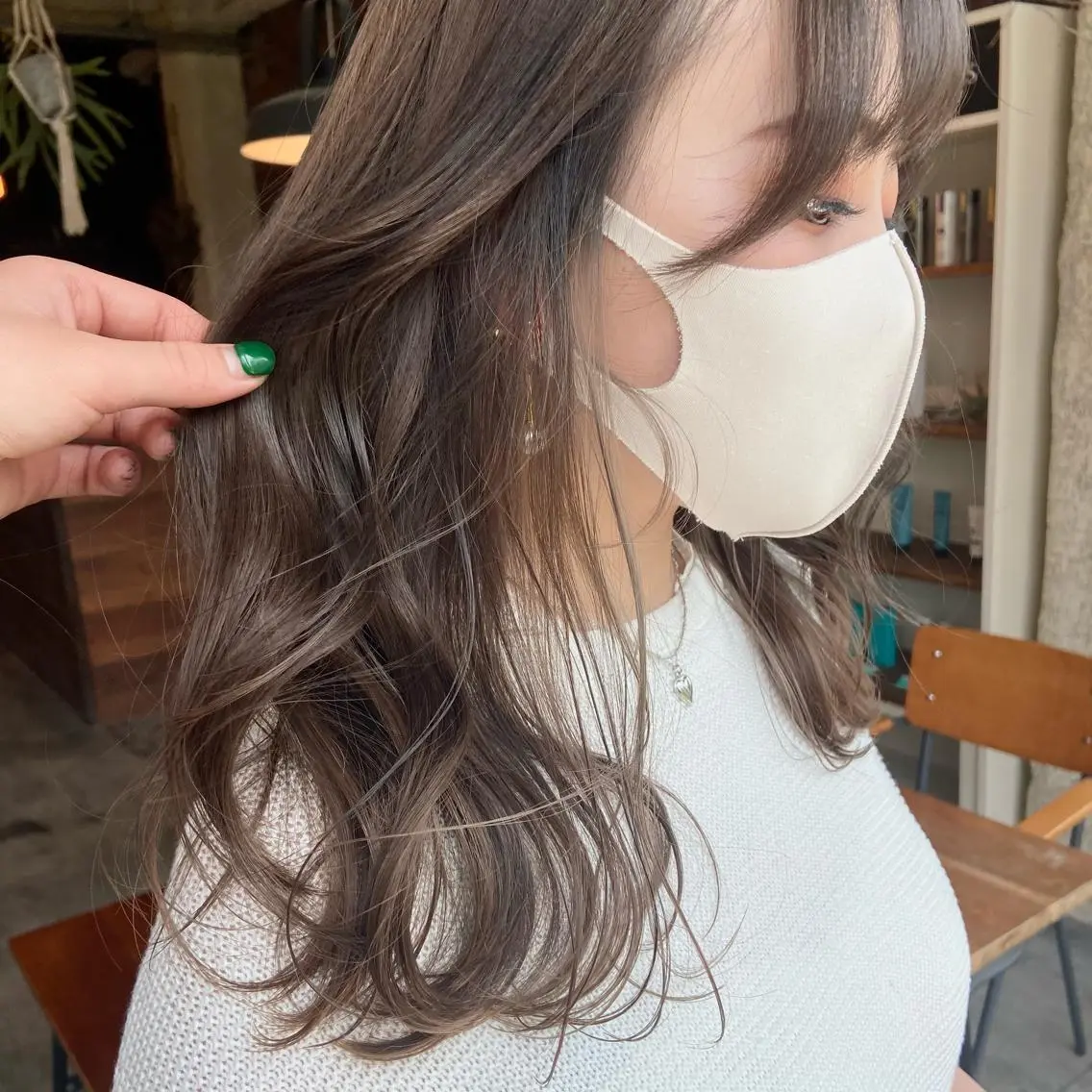 ロング カラー ヘアカラー トリートメント 透け感カラー/ momo🦕🌱のヘアスタイル