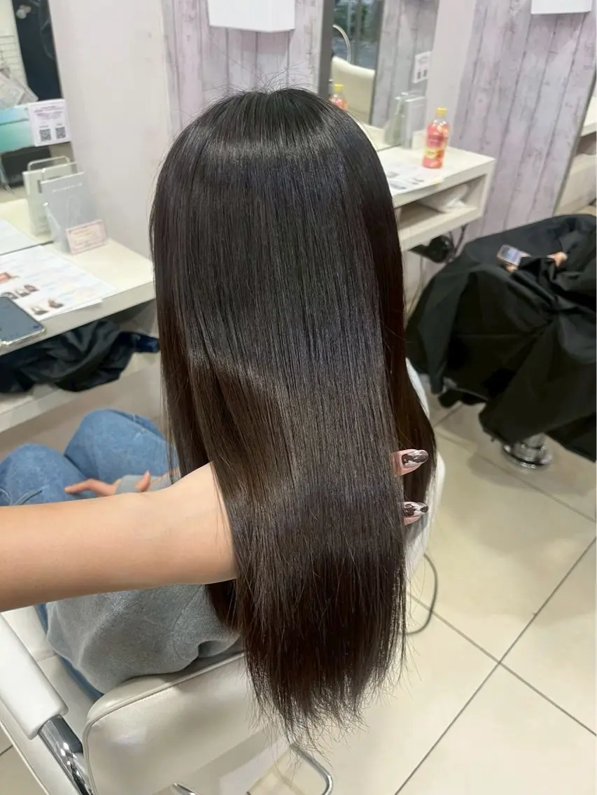 ロング ヘアカラー [髪質改善カラー] ひかるのヘアスタイル