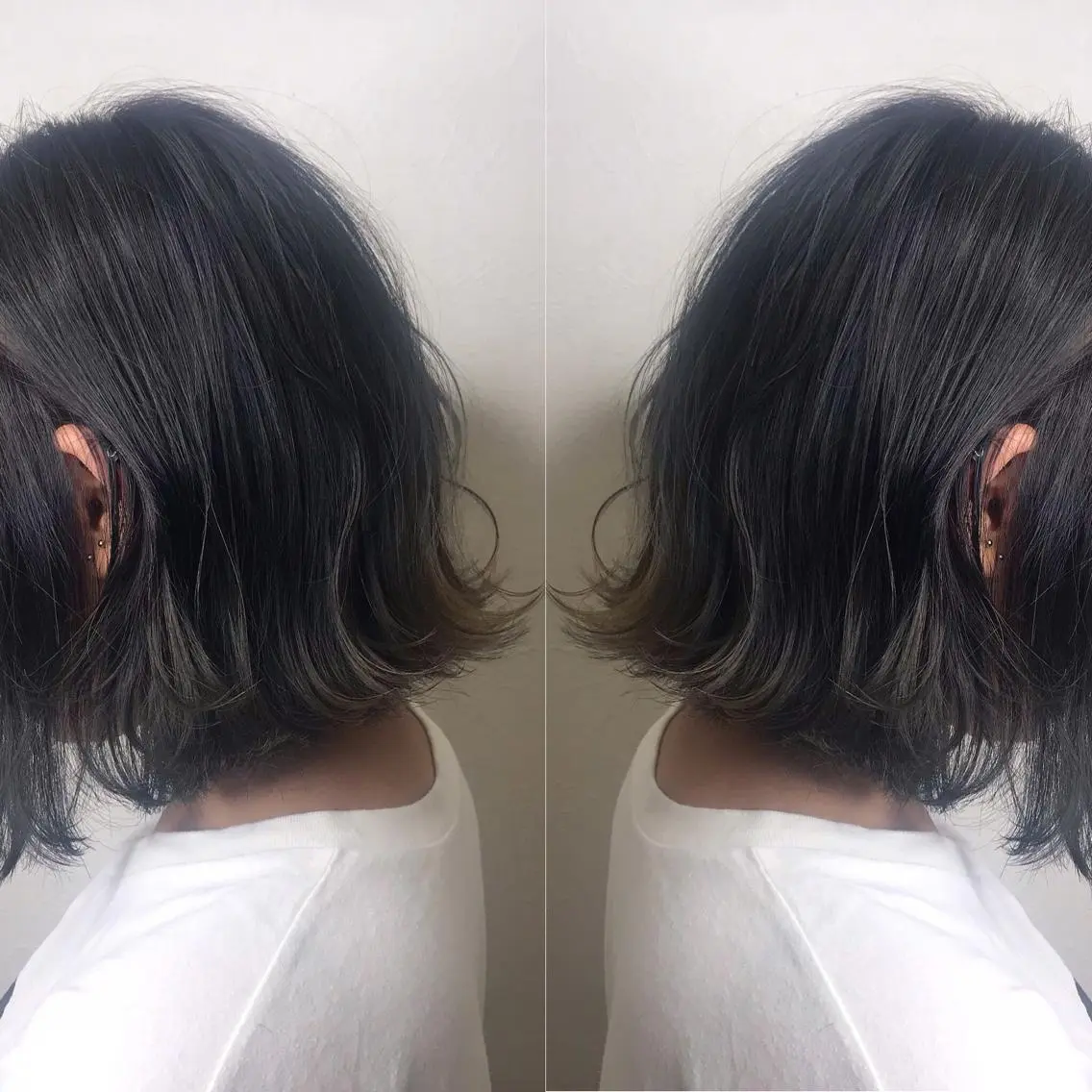 ショート カラー ダークグレー ダークグレージュ グレージュ ヘアカラー 柴田 祐輔のヘアスタイル