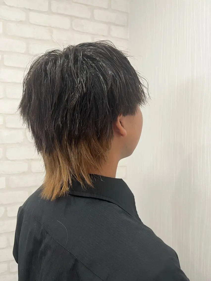 カラー メンズ デザインカラー カット ヘアカラー 藤田 陽斗のヘアスタイル