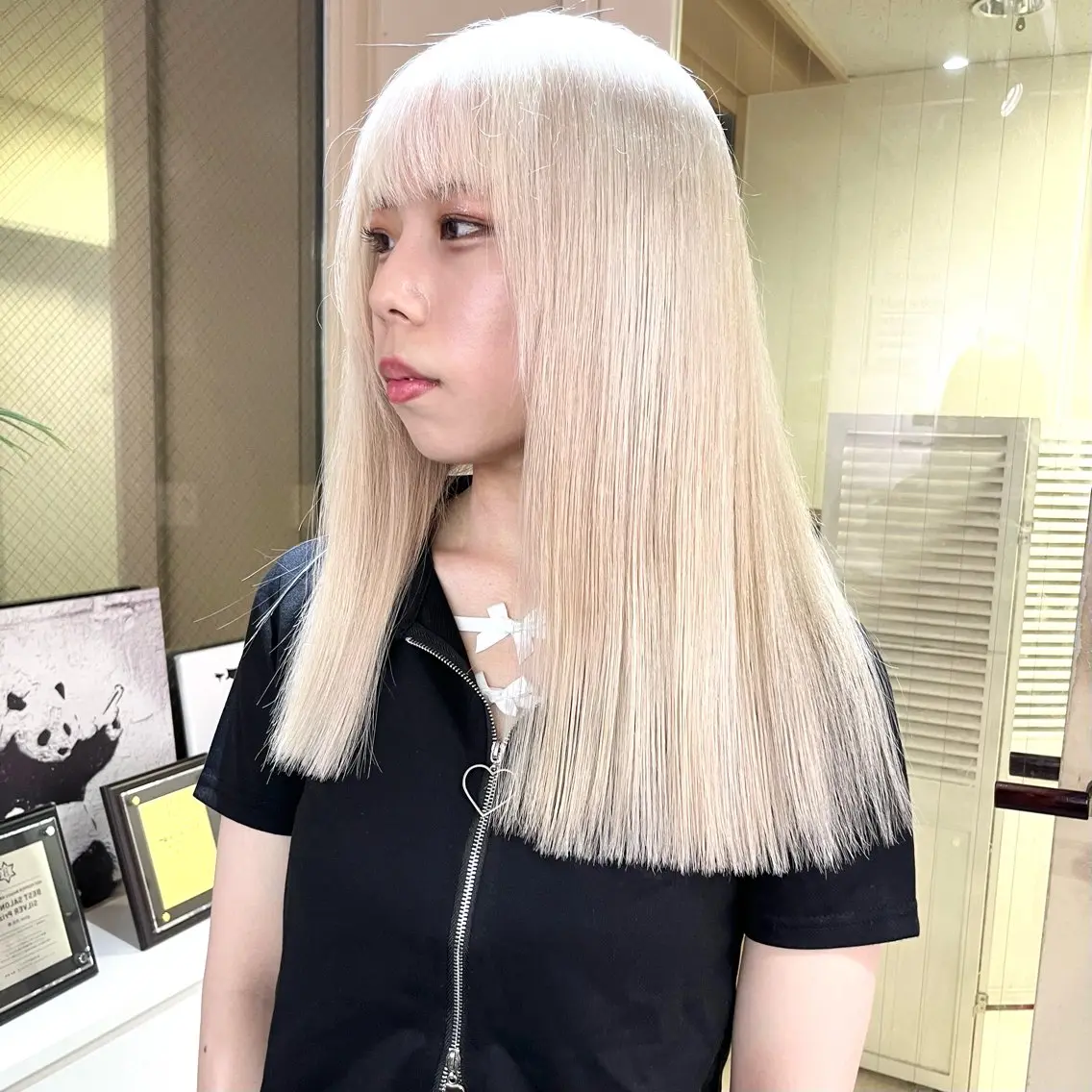 カラー ヘアカラー トリートメント ヘアセット レン🎨ハイトーン/ エクステ🎨渋谷のヘアスタイル