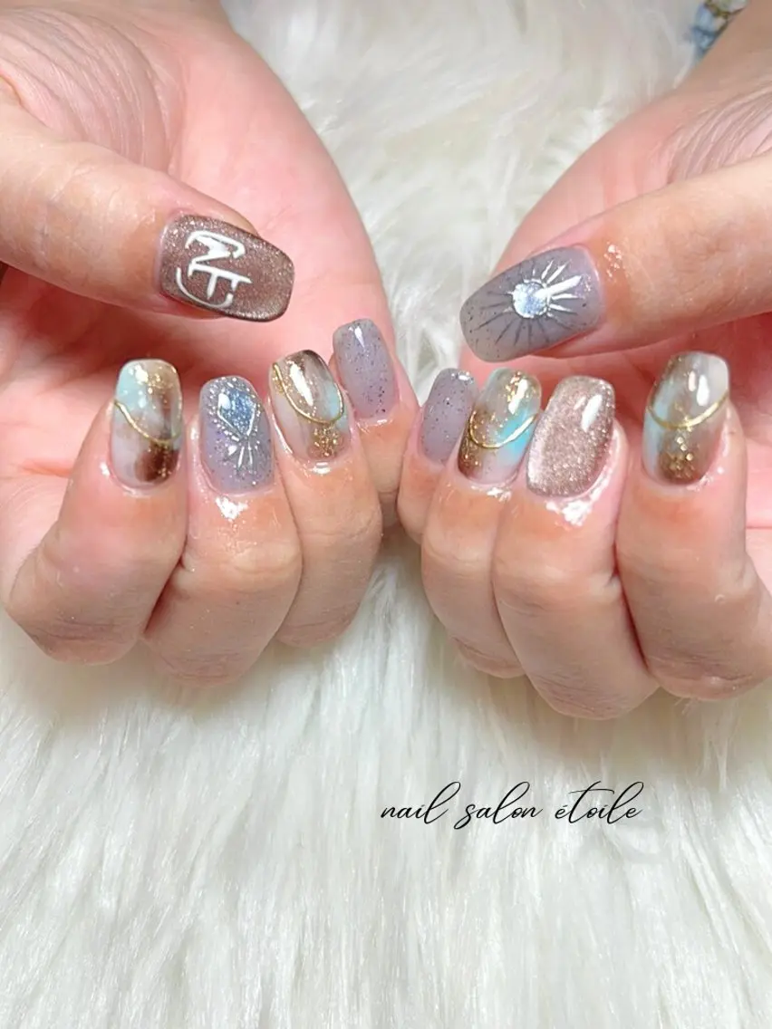 ネイル アートネイル ニュアンスネイル ハンドネイル nail salon étoileのネイルデザイン