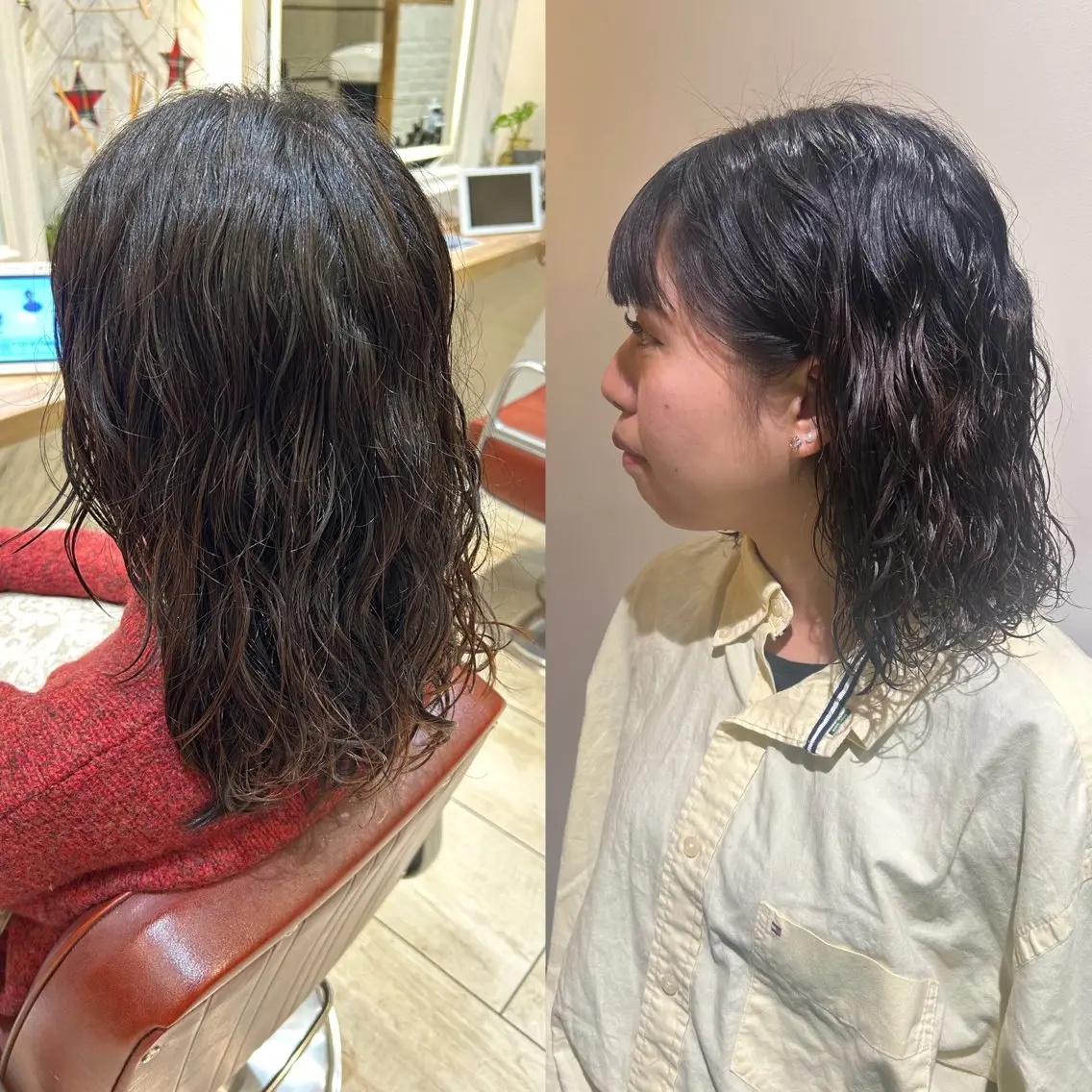 セミロング パーマ セミロングパーマ スパイラルパーマ カット パーマ トリートメント 🌴aoi. / 海外style🌴のヘアスタイル