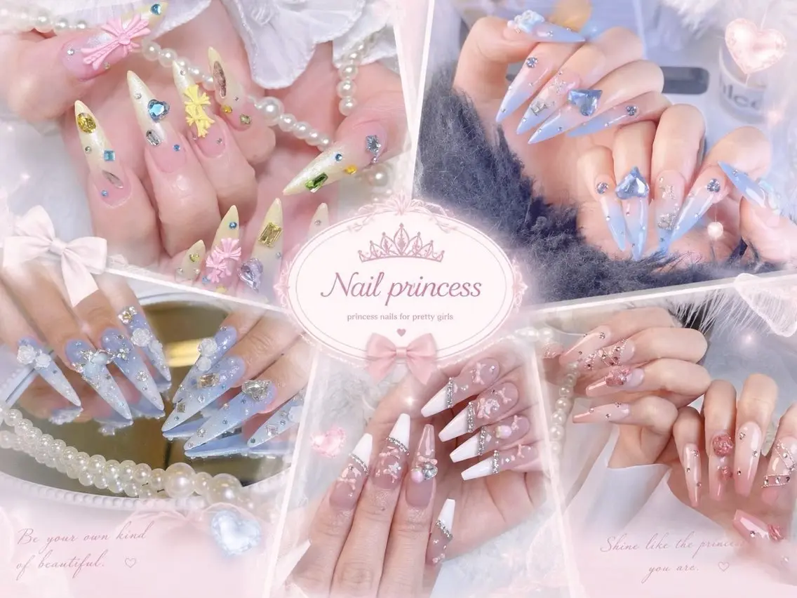 ネイル クリアネイル 韓国ネイル マグネットネイル ピンク スカルプネイル ハンドネイル princess スカルプ専門店のネイルデザイン