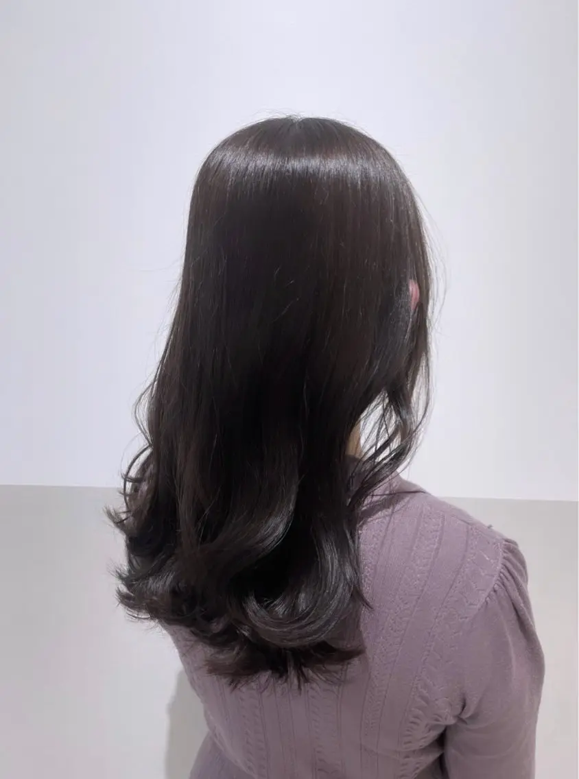 セミロング カラー ラベンダーカラー ラベンダーグレー オレンジ 髪質改善✨Zina浦 安/個室🌈YUKIのヘアスタイル