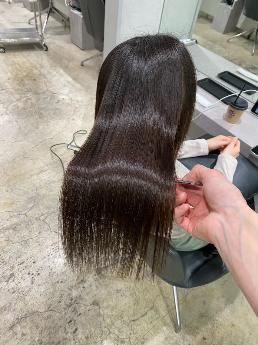 ロング パーマ カット 【縮毛矯正専門】 RYUのヘアスタイル