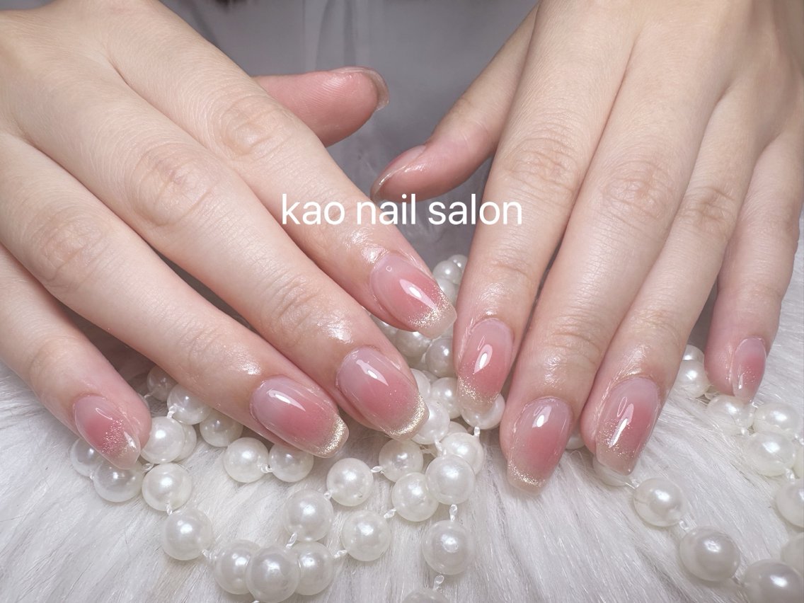 ネイル ハンドネイル kao パラジェル マグネット/長さだしのネイルデザイン