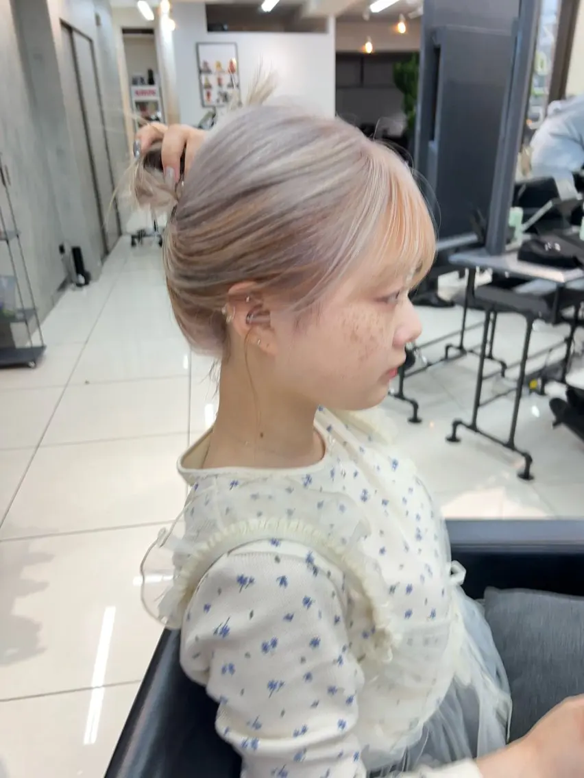 💐艶ワンカラー💐ケア剤使用のダメージレスなカラーリング🫶🏻の写真