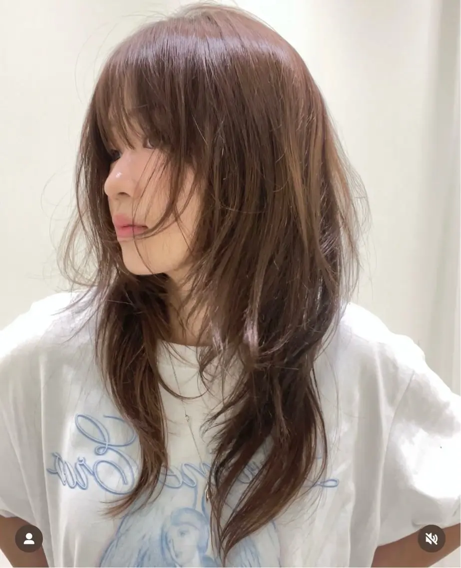 ロング 栄/矢場町/レイヤー カット/yuzuのヘアスタイル