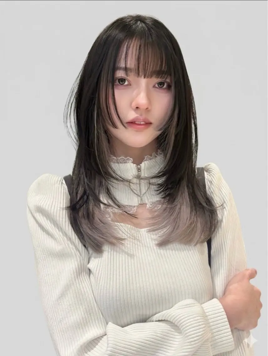 ロング 🫧うる艶カラー ⛓️カミヤのヘアスタイル