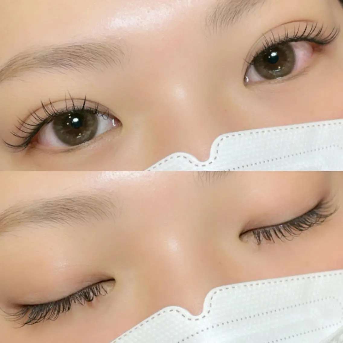 マツエク・マツパ Cカール フラットラッシュ eyelist ⌇ minami 𖠚ᐝのマツエク・マツパデザイン