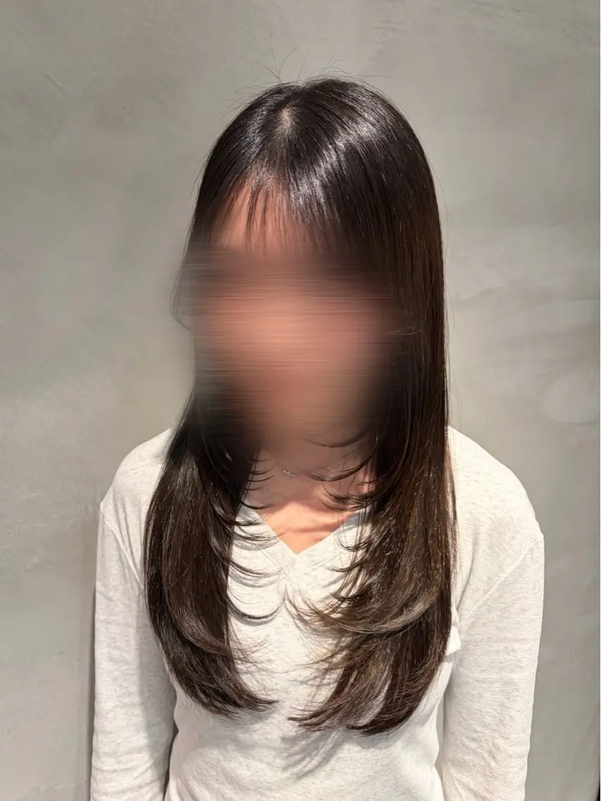ロング ハイレイヤー レイヤーカット アサノ メグミのヘアスタイル