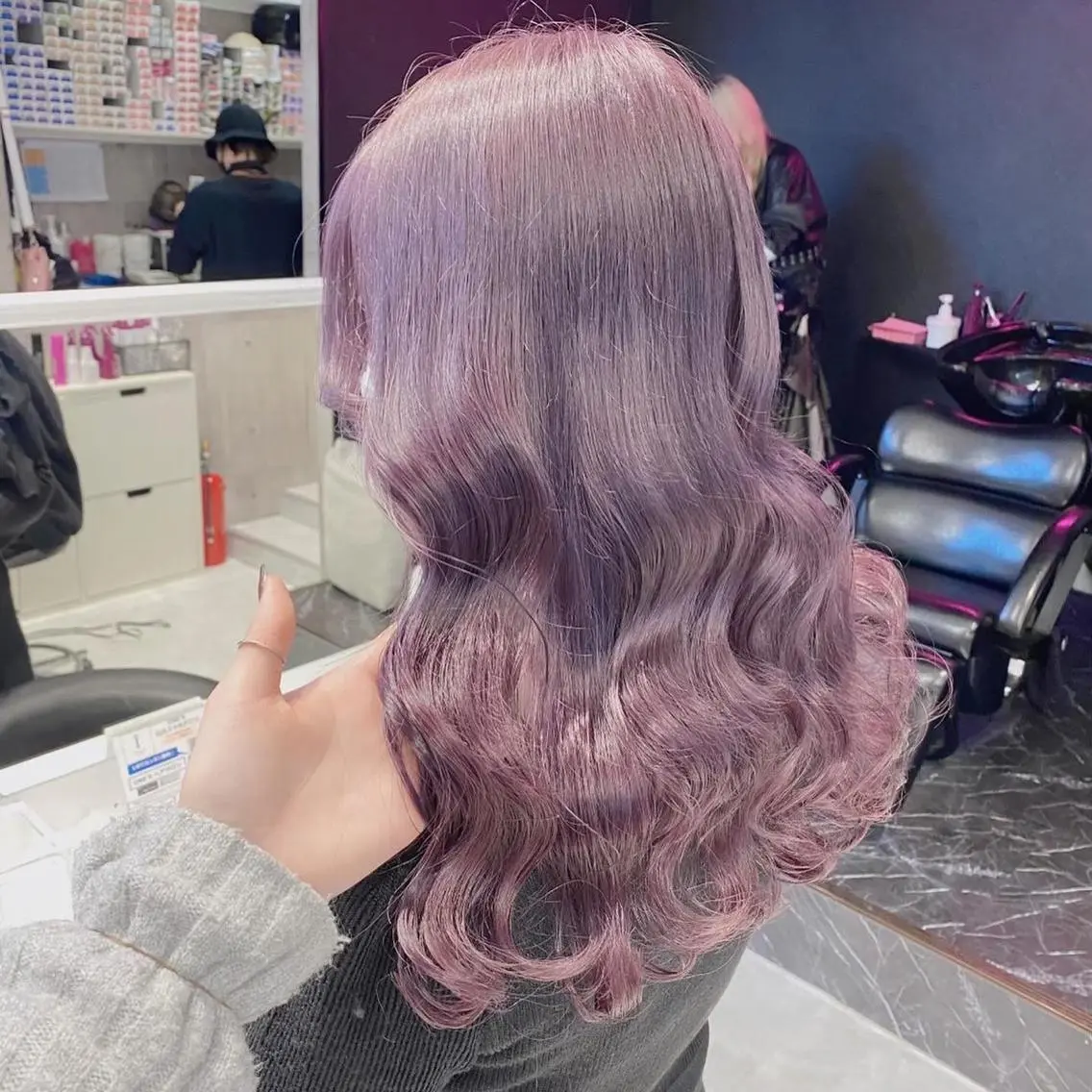 セミロング ヘアカラー トリートメント ヘアセット 🇰🇷韓国ヘア TAKUMI🐯💎のヘアスタイル