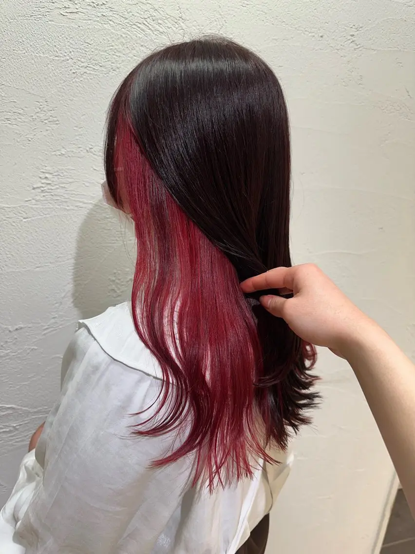 セミロング ヘアカラー トリートメント ブリーチカラーボブ sayo🧸🤎のヘアスタイル