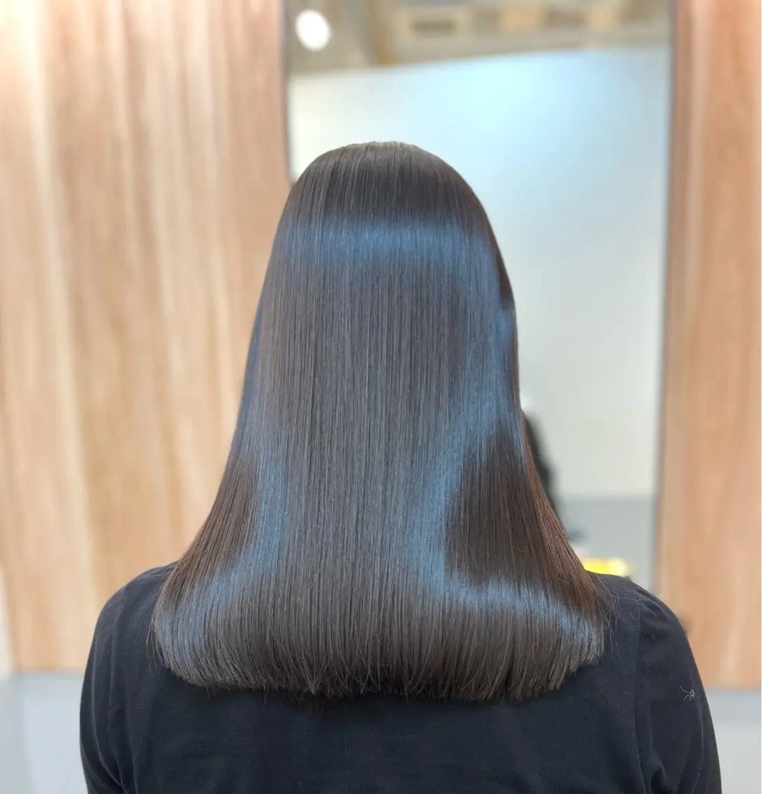 セミロング 髪質改善 神戸ボブ✂️ ioe三宮/田 伸佳のヘアスタイル