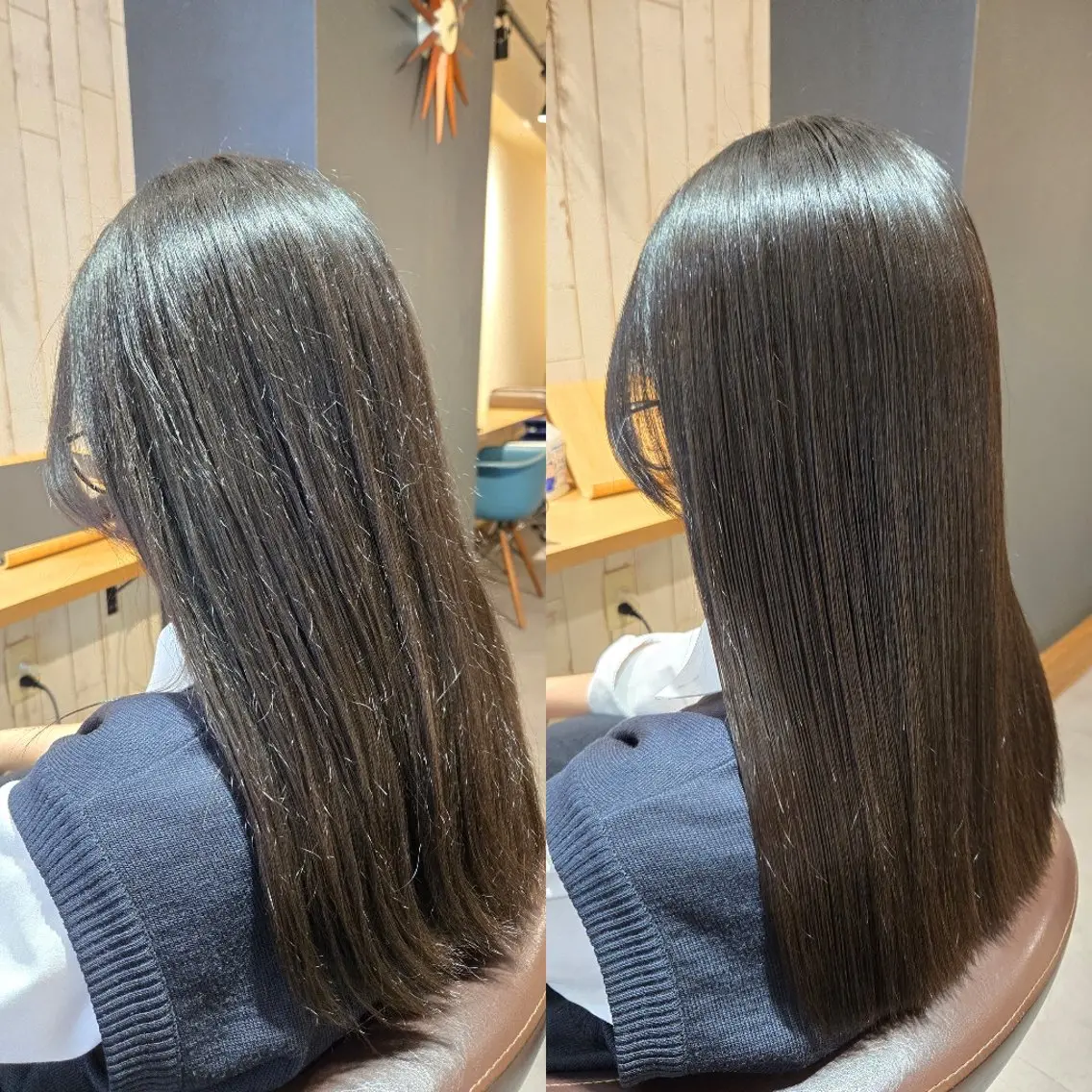 セミロング 縮毛矯正 カット 縮毛矯正 野村 果音(カノン)のヘアスタイル