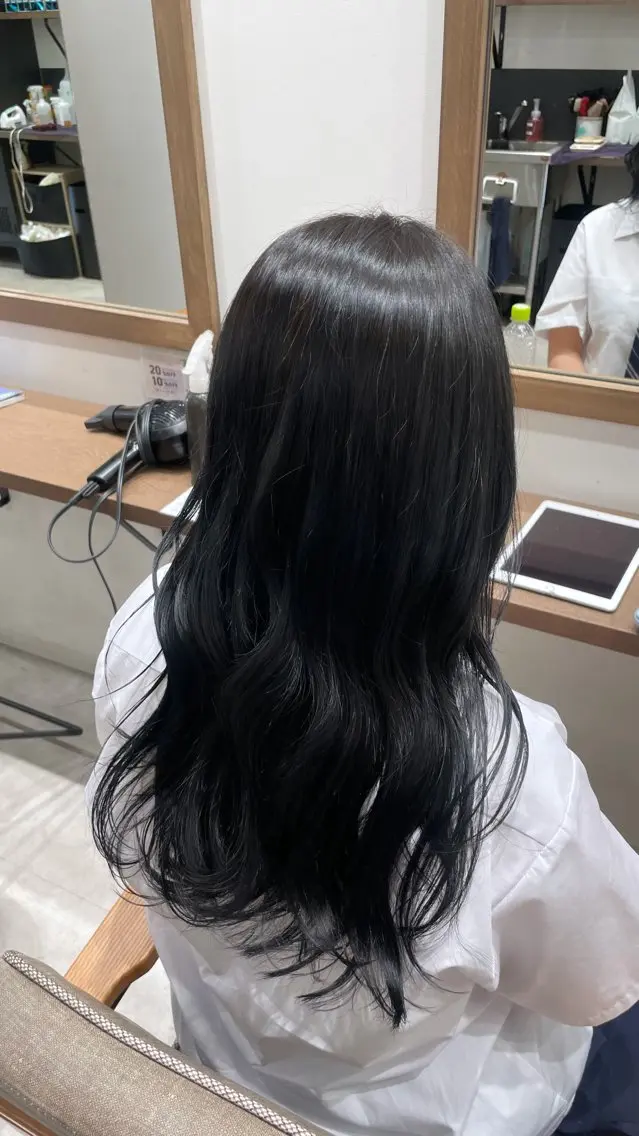 ロング ルナ🫐縮毛矯正 🫐髪質改善のヘアスタイル