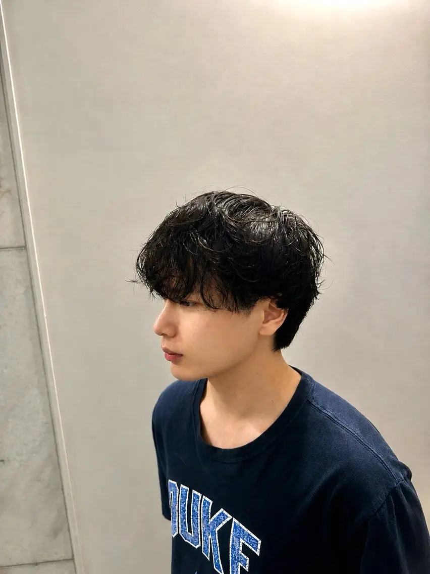 パーマ メンズ メンズパーマ カット パーマ カナモリ ハヤトのヘアスタイル
