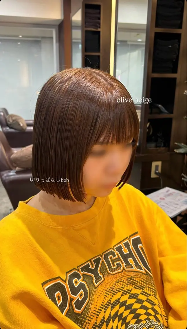 ショート カラー ベージュカラー 黒髪 ブリーチ ダブルカラー ブリーチなしカラー 坂本奈都美/Jr.s 🎀のヘアスタイル