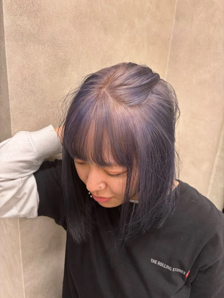 ミディアム カラー ブリーチ ケアブリーチ 抜け感レイヤー︴ ニュアンスカラーのヘアスタイル