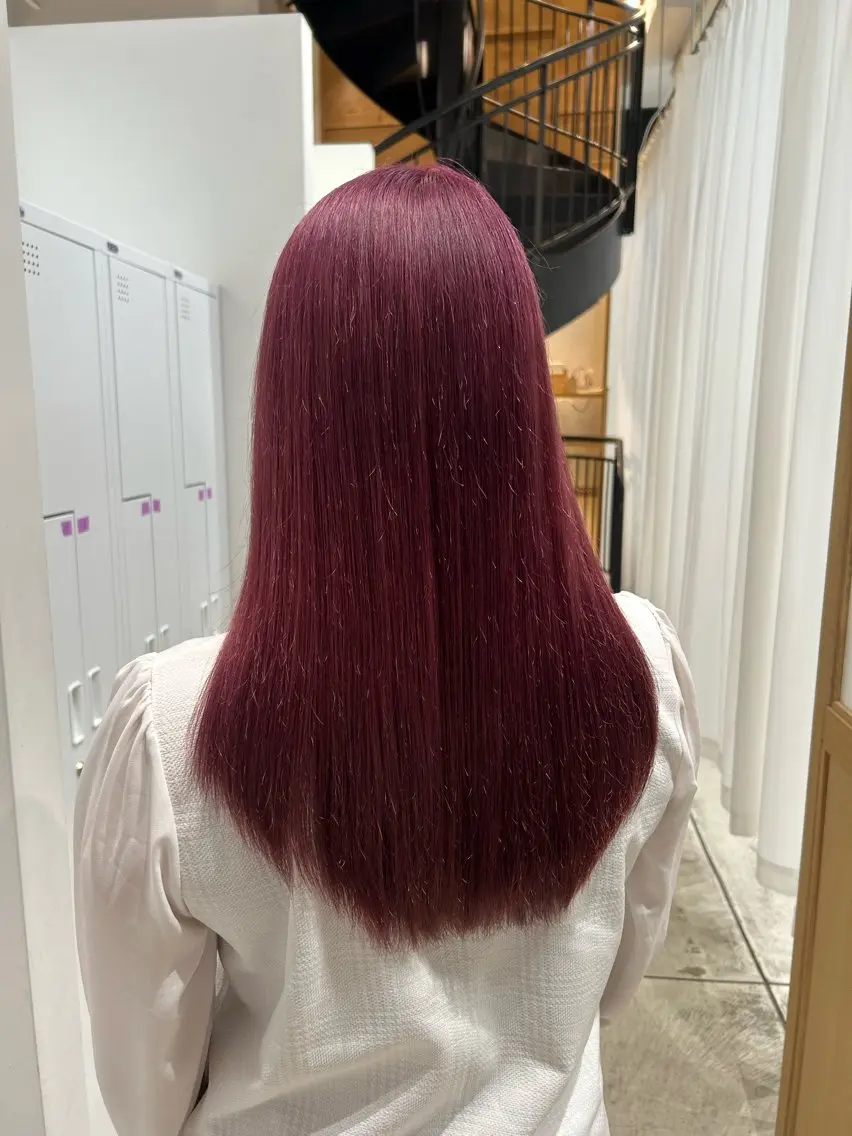 ロング カラー ヘアアレンジ カット ヘアカラー トリートメント yuka .のヘアスタイル