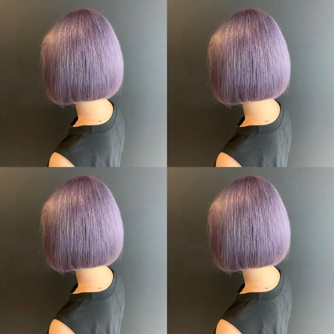 ショート カラー ラベンダーカラー シルバー ✨レイヤー/髪質改善 /縮毛矯正✨ナカムラのヘアスタイル