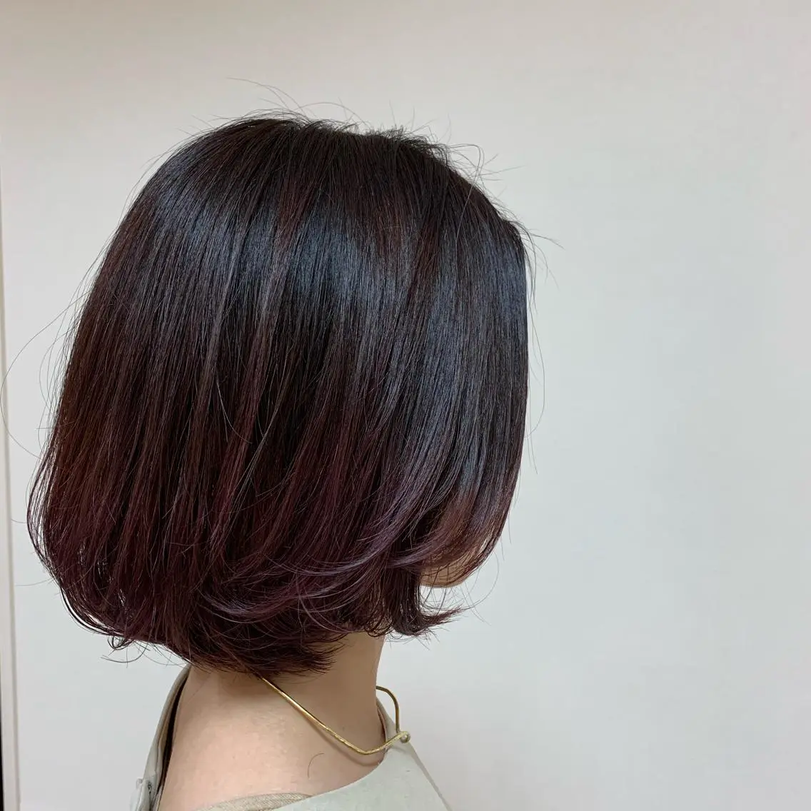 ミディアム カラー ヘアアレンジ ヘアカラー トリートメント 【Sweep】おじま のぞみのヘアスタイル