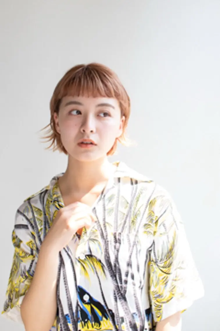 ショート カラー ヘアカラー 池口ゆい ✨髪質改善✨のヘアスタイル