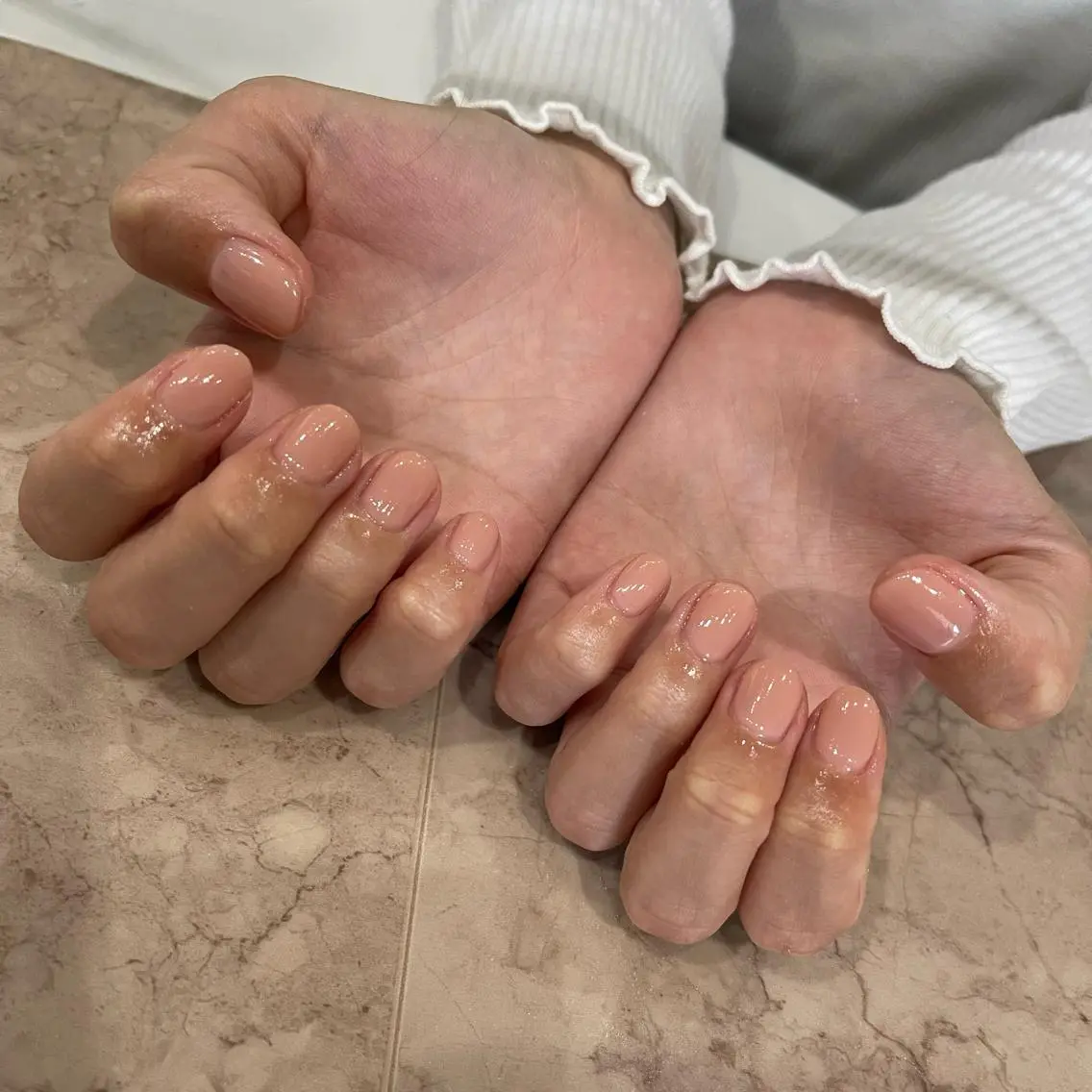 ネイル ワンカラーネイル Wish Nail 恒川のネイルデザイン