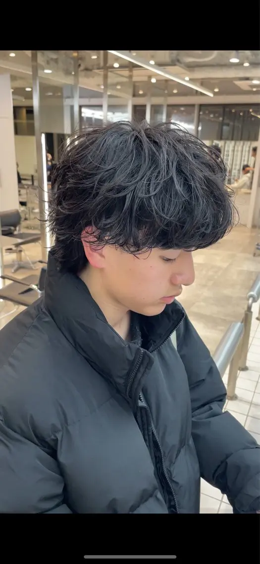カット+シャドウパーマの写真