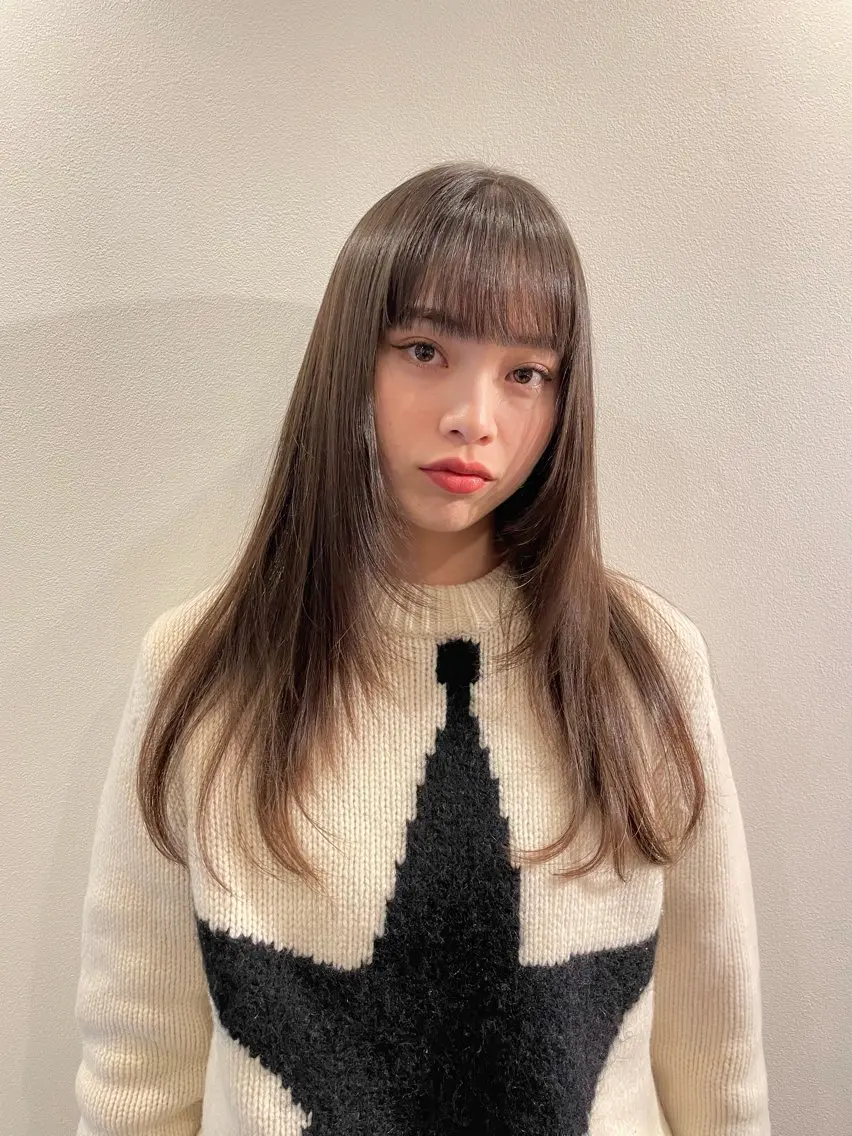 セミロング カラー ヘアカラー 悦喜 雅史のヘアスタイル