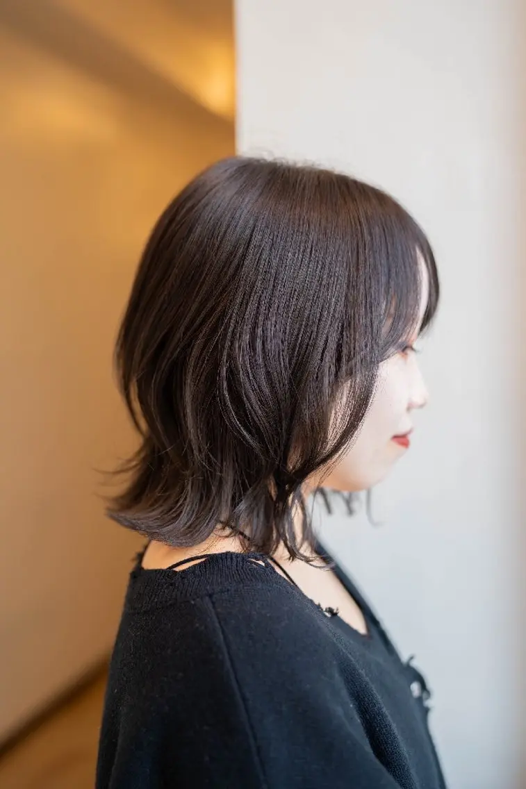ミディアム カラー カット ヘアカラー トリートメント Lazo/ 原弥和子のヘアスタイル