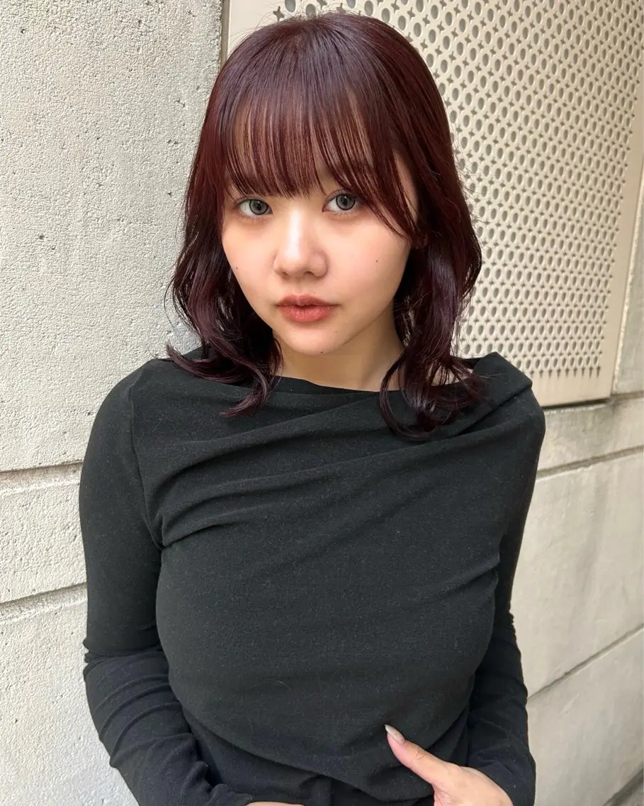 ミディアム カットモデル募集 トモカのヘアスタイル