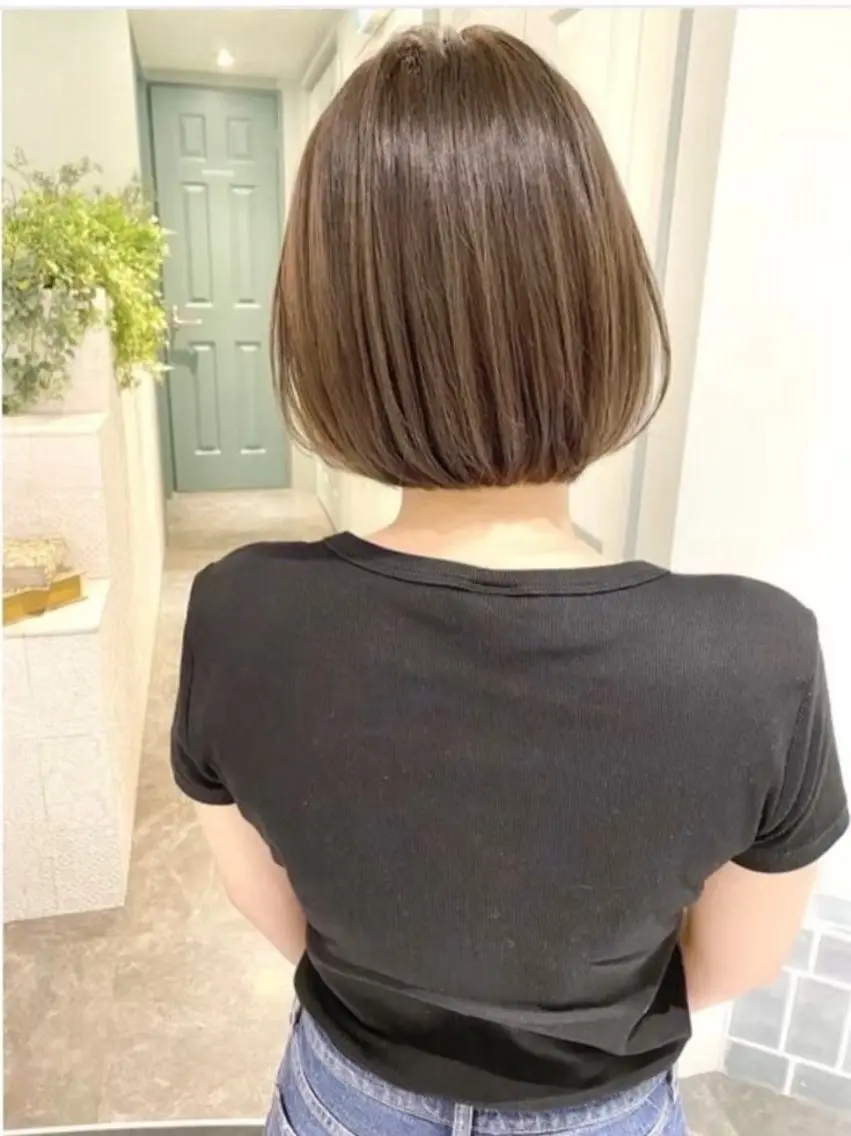ミディアム カット ヘアカラー トリートメント 仙台Ｉ韓国レイヤー Ｉ髪質改善Ｉ伊藤拓海のヘアスタイル