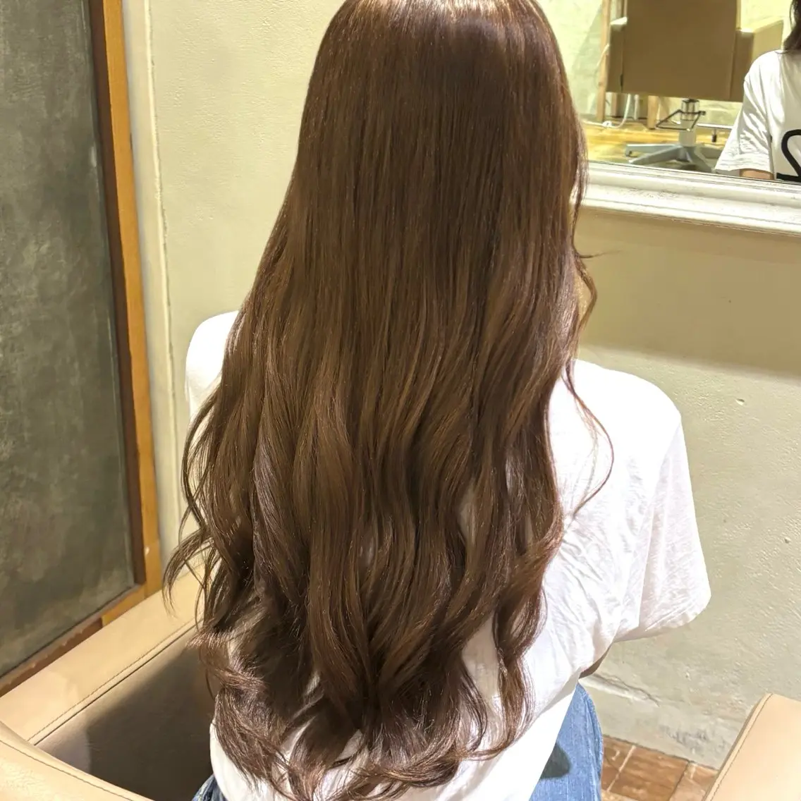 ロング カラー ベージュカラー ブリーチ ブラウンカラー ブリーチなしカラー トリートメント ヘアカラー 村上陽菜乃/レイヤ ー/透明感カラーのヘアスタイル